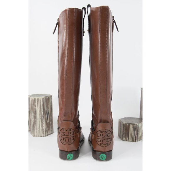 Tory Burch Rustic Brown Derby Riding Boots 5.5 - Picture 4 of 7